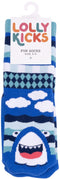 Lolly Kicks: Shark Socks (Size 5-8)