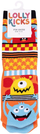 Lolly Kicks: Monster Socks (Size 9-12)