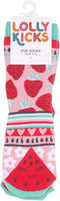 Lolly Kicks: Watermelon Socks (Size 5-8)