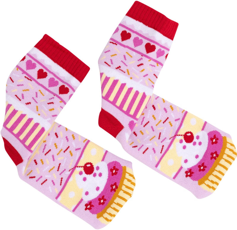 Lolly Kicks: Cupcake Socks (Size 5-8)