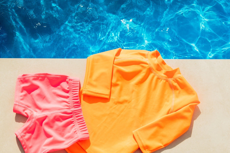 Nestling: Swim Rash Vest - Neon Orange (10 years)