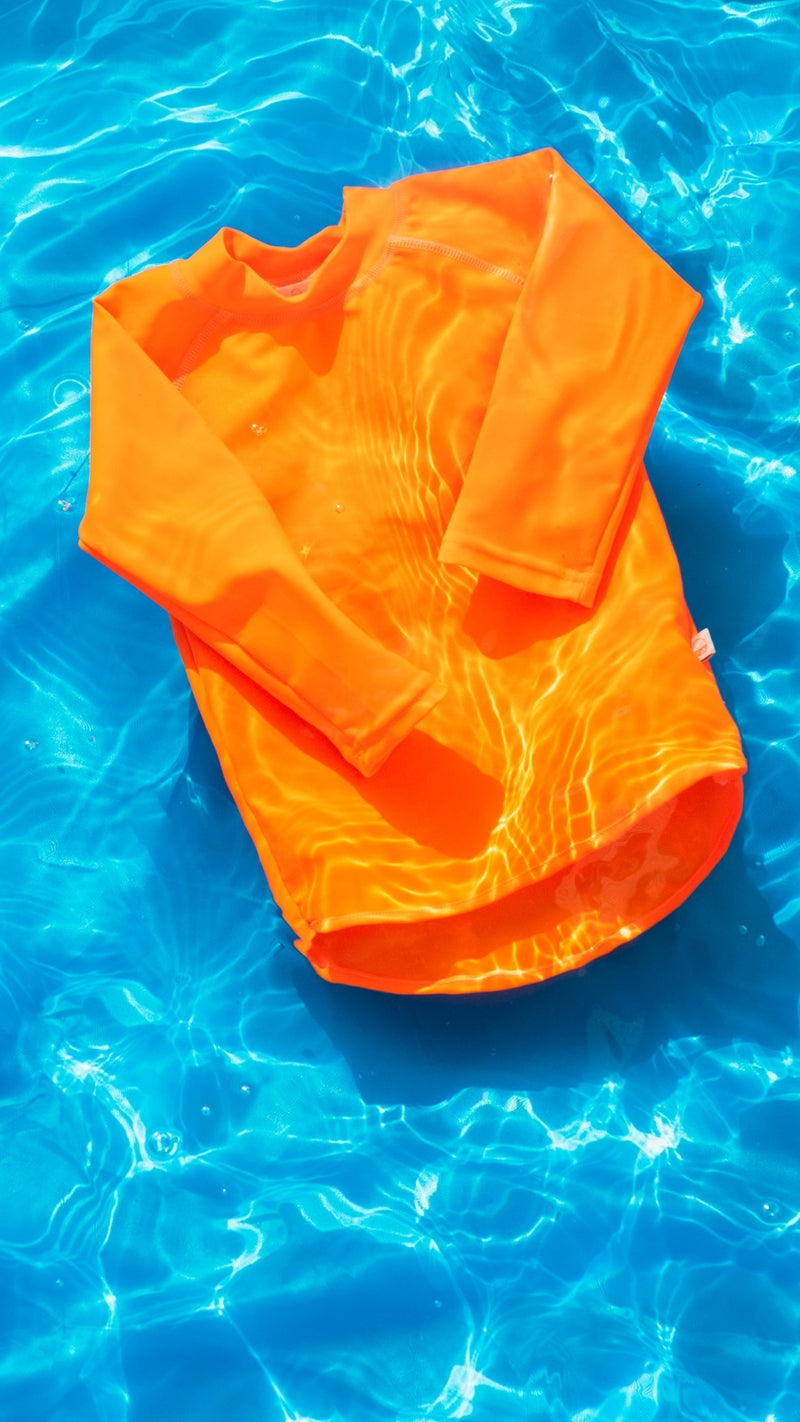 Nestling: Swim Rash Vest - Neon Orange (1-2 years)