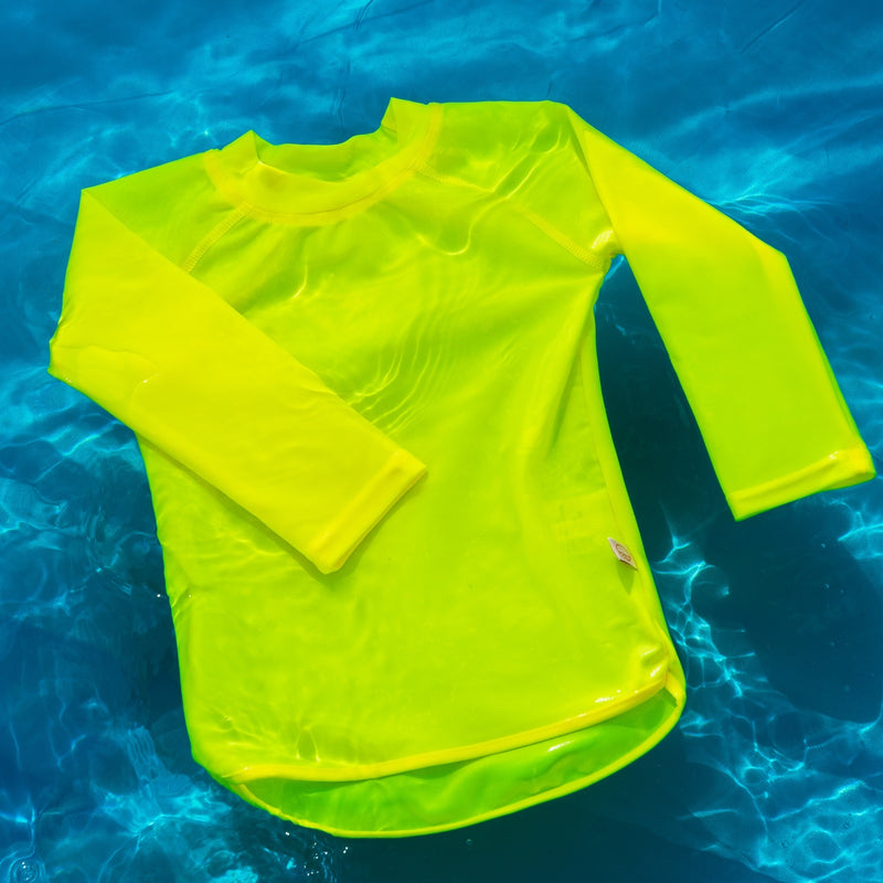 Nestling: Swim Rash Vest - Neon Yellow (10 years)