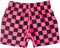 Nestling: Swim Shorts - Neon Pink Check (1-2 years)