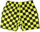 Nestling: Swim Shorts - Neon Yellow Check (7 years)