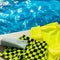 Nestling: Swim Shorts - Neon Yellow Check (7 years)