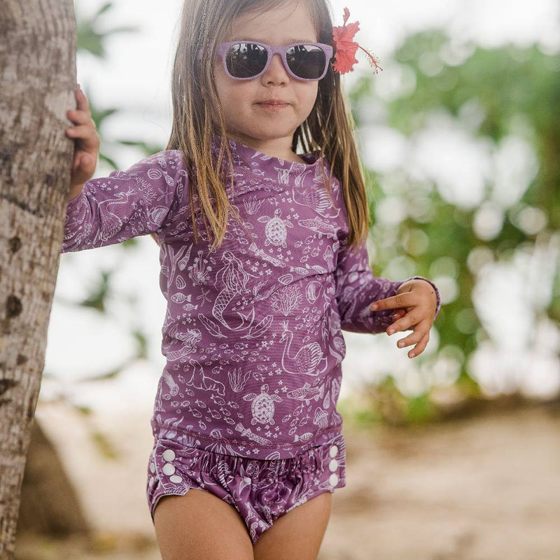 Nestling: UPF50+ Swim Rash Vest - Mermaids (2-3 years)