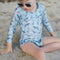 Nestling: UPF50+ Swim Rash Vest - Whales (2-3 years)