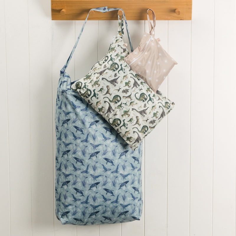 Nestling: XL Double Pocket Wet Bag - Surfs Up