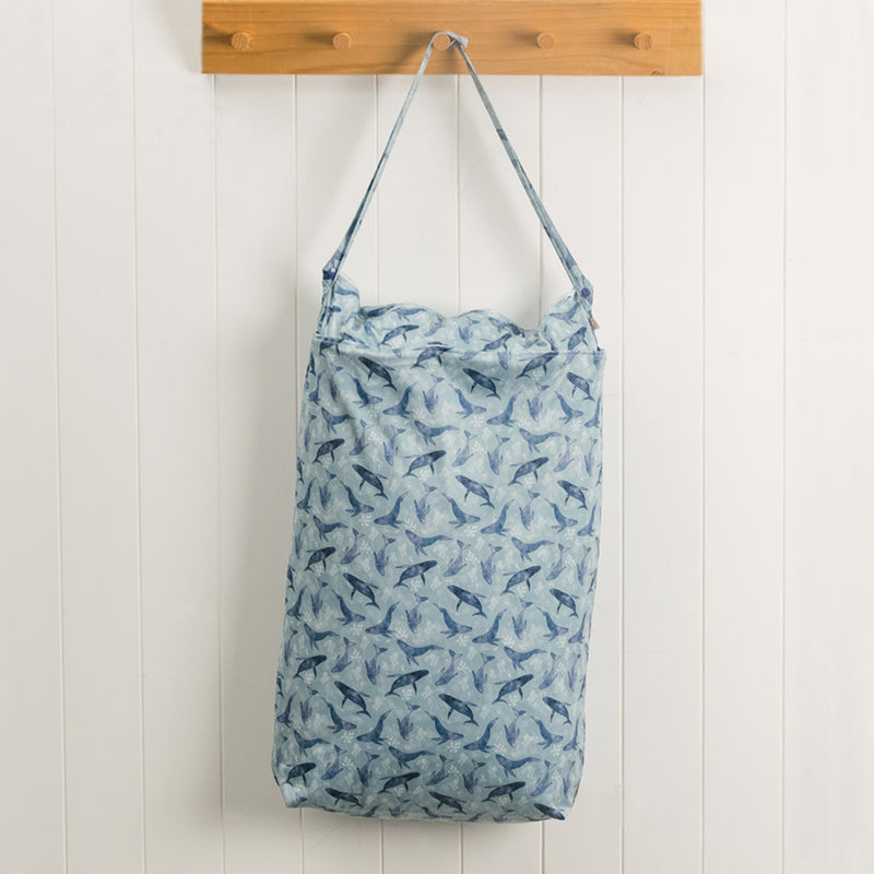 Nestling: XL Double Pocket Wet Bag - Whales