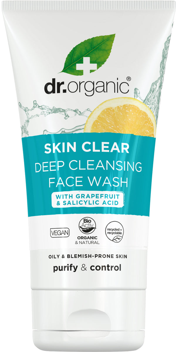 Dr. Organic: Skin Clear Deep Cleansing Face Wash (125ml)