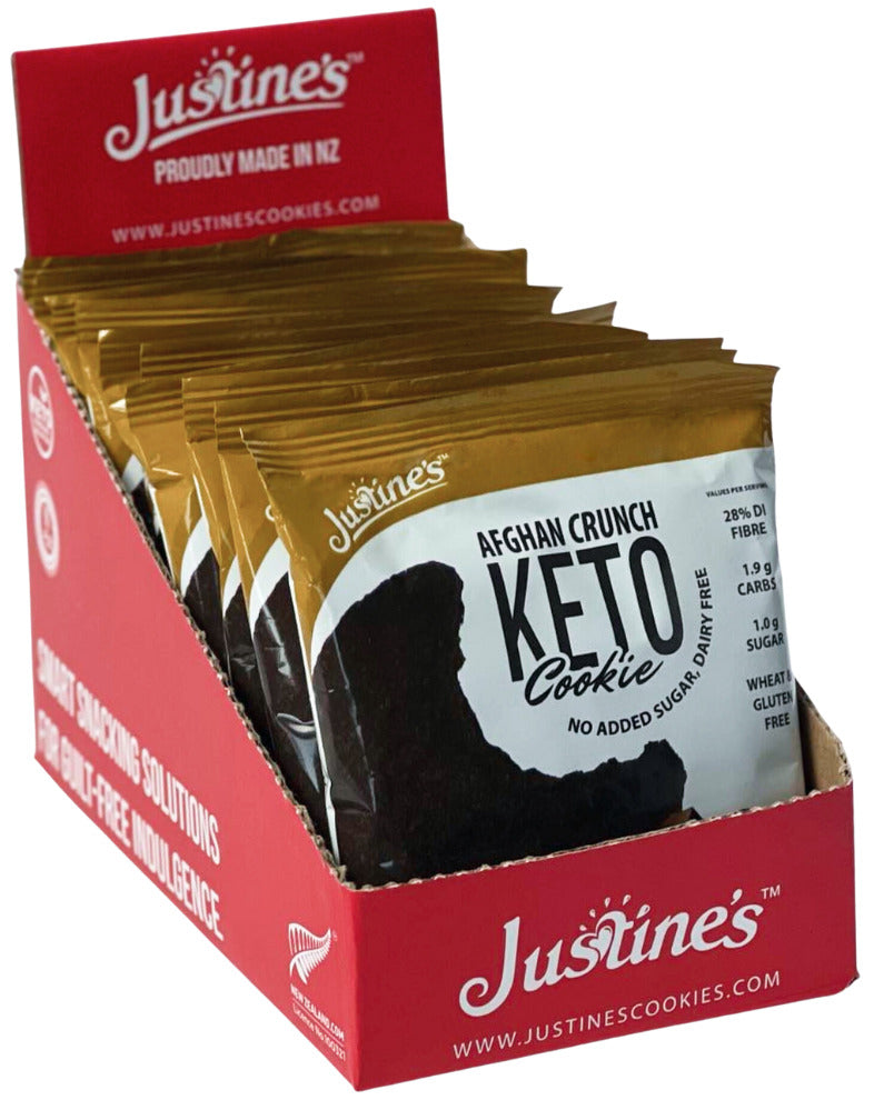 Justine's Keto Afghan Crunch Cookies (40g) x 12