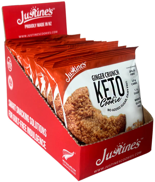 Justine's Keto Ginger Crunch Cookies (40g) x 12