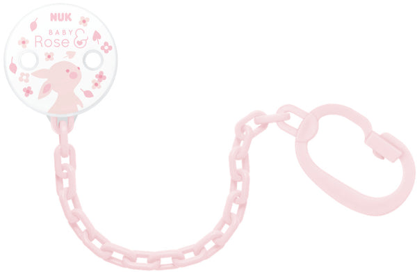 NUK: Soother Chain - Baby Rose