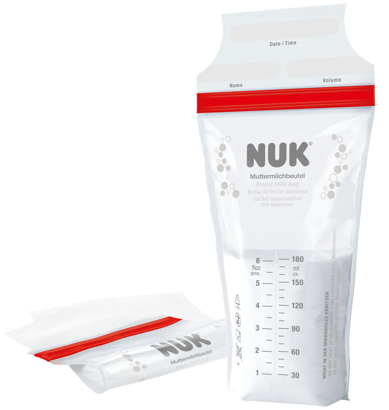 NUK: Breast Milk Bags - 25 Pack (180ml Bags)