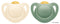 NUK: For Nature Latex Soother - 0-6 Months Green (2 Pack)