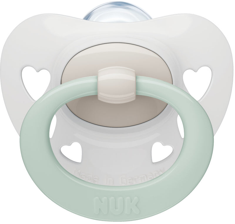 NUK: Signature Silicone Soother - 0-6 Months White (Single)