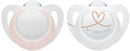 NUK: Star Silicone Soother - 0-6 Months Pink (2 Pack)