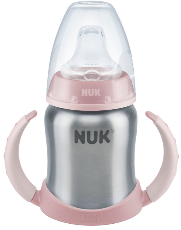 NUK: First Choice Plus Stainless Steel Training Cup - Pink (125ml)