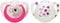 NUK: Star Day & Night Silicone Soother - 6-18mths Pink (2 Pack) (6-18 Months)