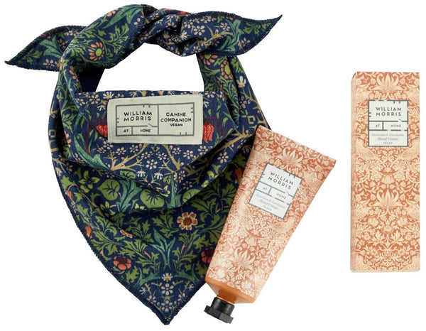 William Morris: Canine Companion Dog Bandana and Hand Cream Gift