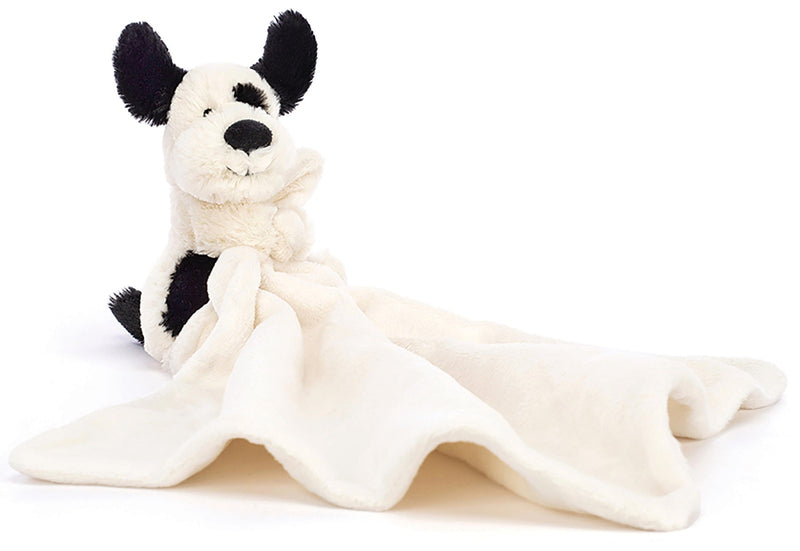 Jellycat: Bashful Black & Cream Puppy Soother