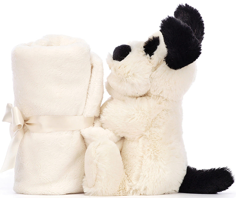 Jellycat: Bashful Black & Cream Puppy Soother