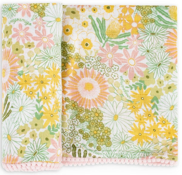 Weegoamigo: Muslin Wrap - Floraful