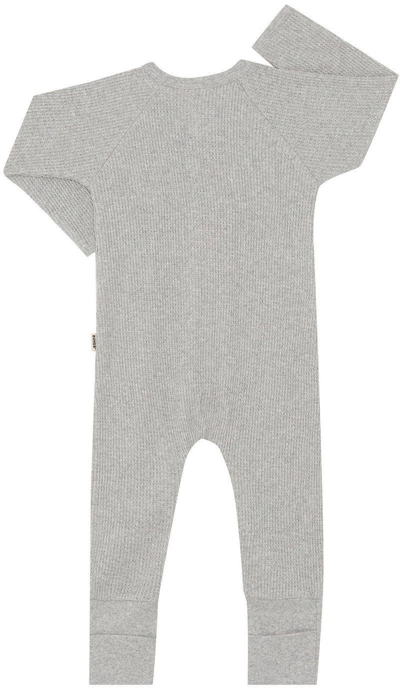 Bonds: Long Sleeve Waffle Zippy Wondersuit - New Grey Marle (Size 0000)