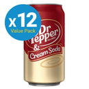 Dr Pepper Cream Soda Drink - 355ml Can (12 Pack)