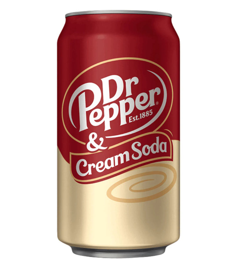 Dr Pepper Cream Soda - 355ml (12 Pack)