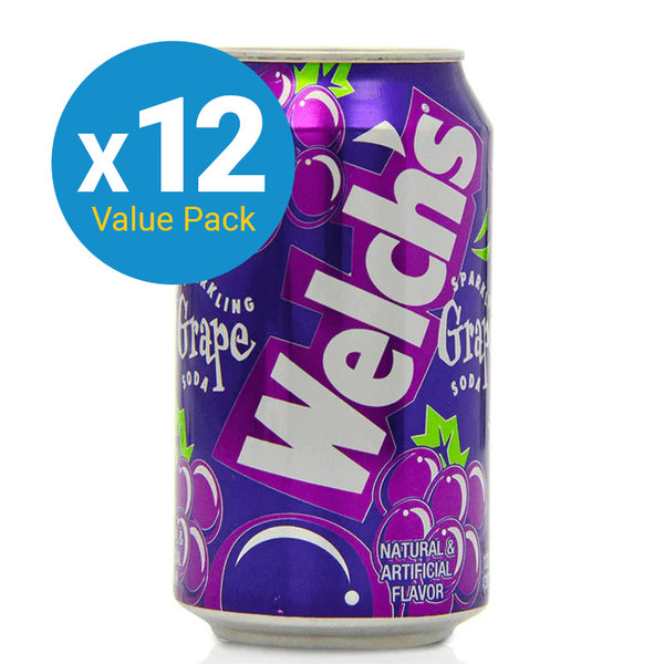 Welch's Grape Soda - 355ml (12 Pack)