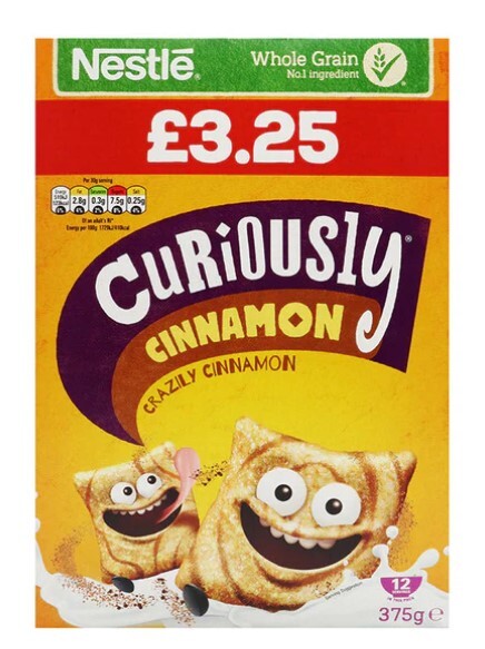 Nestle: Curiously Cinnamon Cereal 375g