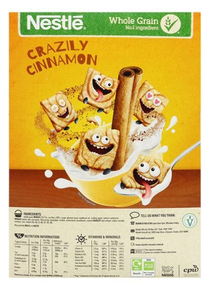 Nestle: Curiously Cinnamon Cereal 375g