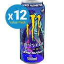 Monster Energy Drink Lewis Hamilton Zero Sugar Can- 500ml (12 Pack)