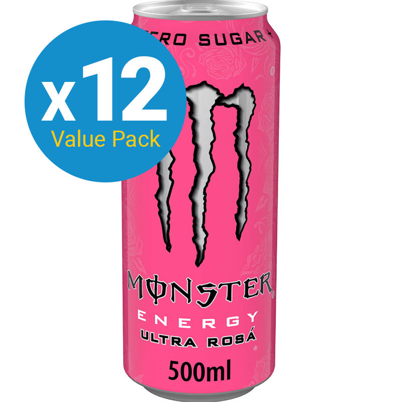 Monster Energy Zero Ultra Rosa - 500ml (12 Pack)