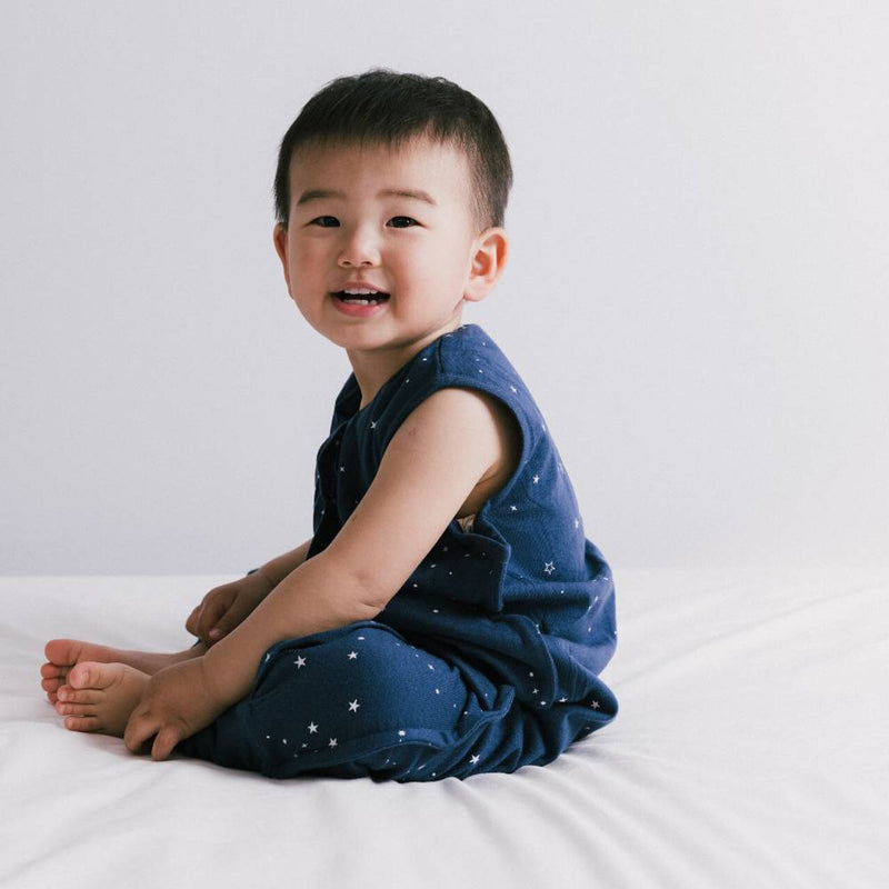 Woolbabe: Summer Merino/Organic Cotton Sleeping Suit - Tekapo Stars (2 Years)