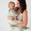 Woolbabe: Duvet Merino/Organic Cotton Sleeping Suit - Sage Bugs (1 Year)