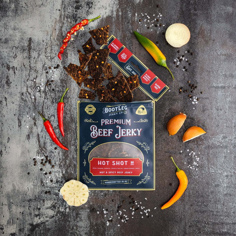 Bootleg Jerky: Hot Shot Jerky (80g)