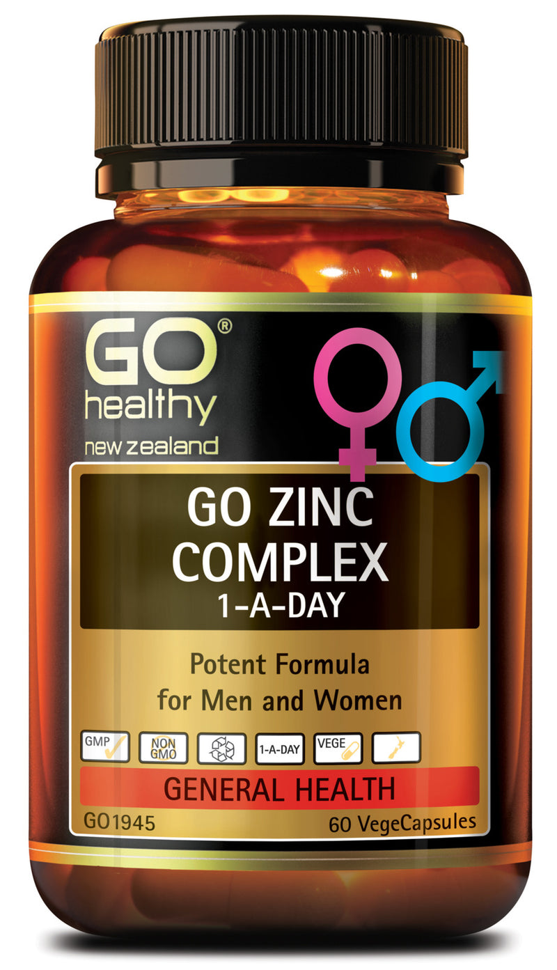 GO Healthy: GO Zinc Complex 1-A-Day (60 VegeCaps)