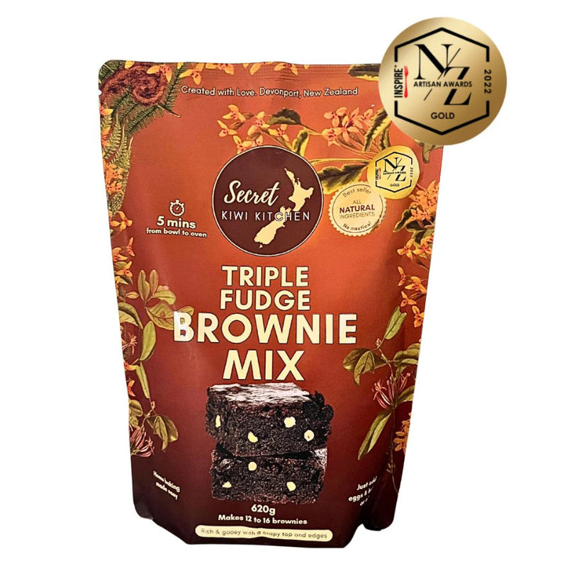 Secret Kiwi Kitchen: Triple Fudge Brownie Mix (620g)