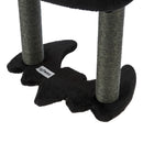 Zoomies Gothic Black - Medium Cat Scratching Post Tree - 65cm