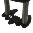 Zoomies Gothic Black - Medium Cat Scratching Post Tree - 78cm