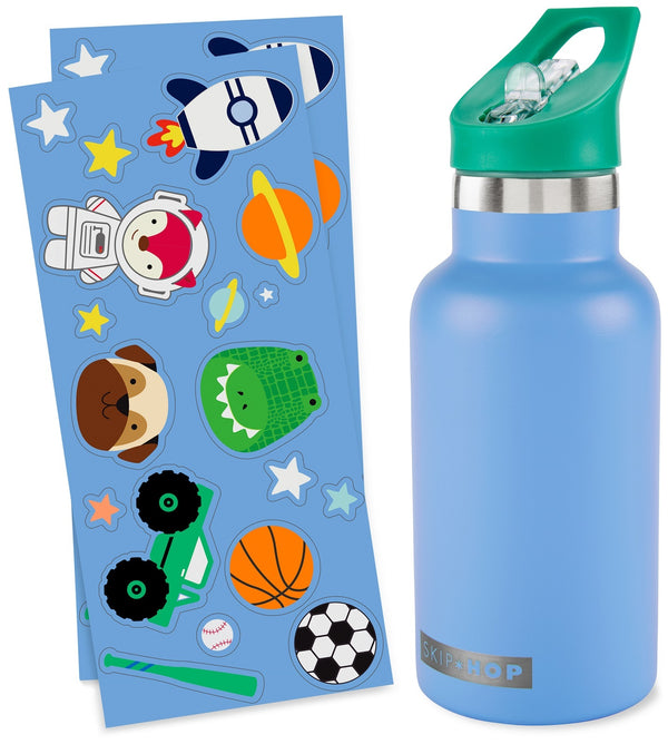 Skip Hop: Stainless Steel Canteen Bottle - Blue (380ml)