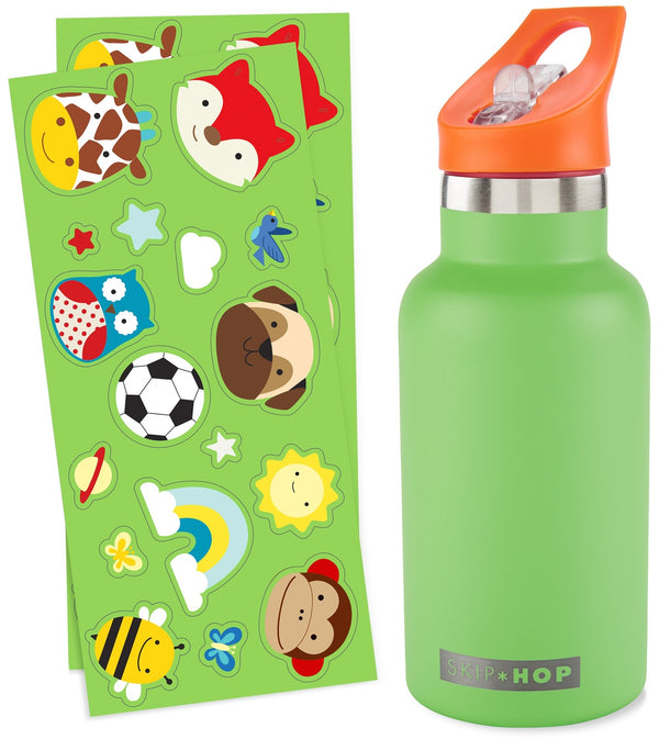 Skip Hop: Stainless Steel Canteen Bottle - Green (380ml)