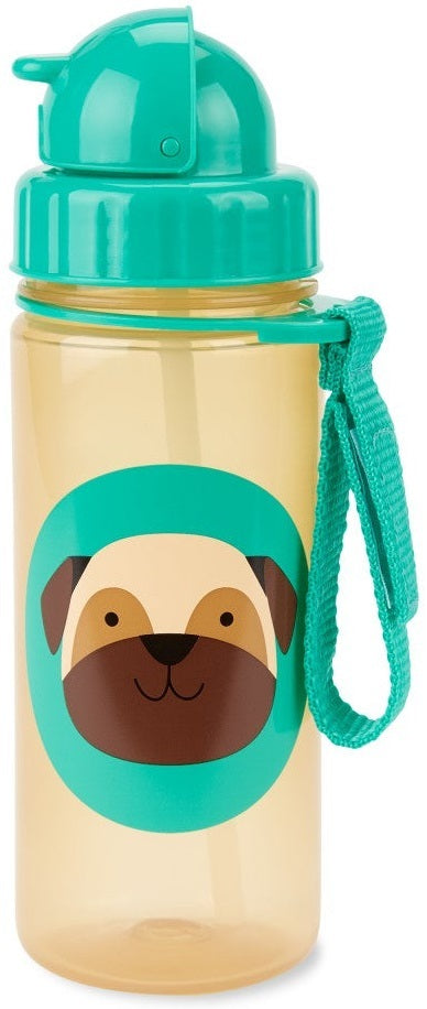 Skip Hop: Zoo PP Straw Bottle - Pug (390ml)