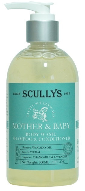 Scullys: Mother & Baby Body Wash, Shampoo & Conditioner (300ml)