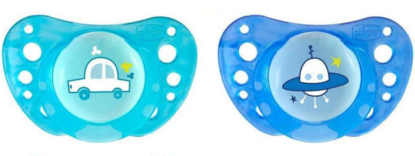 Chicco: Physio Air Soother - Space/Car 2 Pack (16-36 Months)