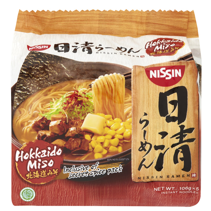 Nissin: Ramen - Hokaido Miso 106g - 5 Pack (Box of 6)