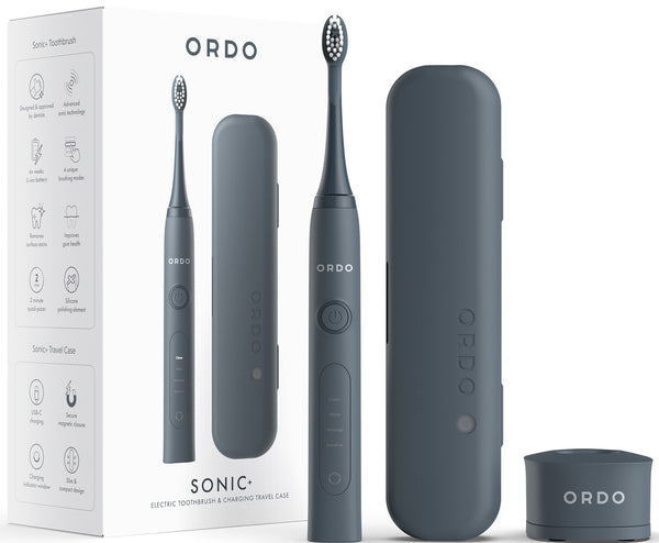 Ordo: Sonic+ Electric Toothbrush+Travel Case - Charcoal Grey